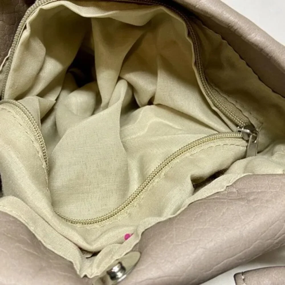 Candies Hand Bag‎ Shoulderbag Purse Grey Leather Khol's NWT